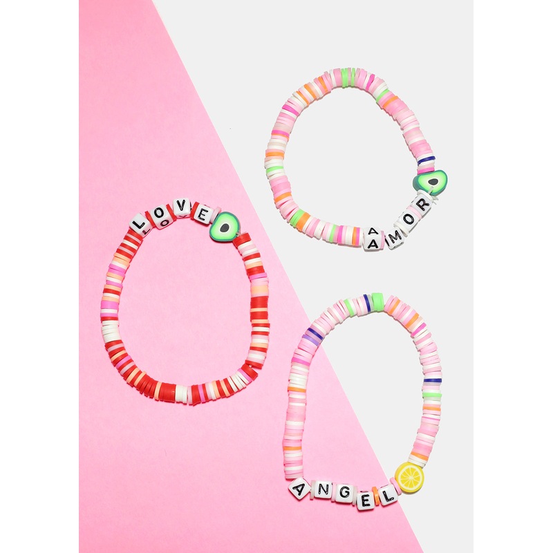 Logo Beaded Bracelet Princess