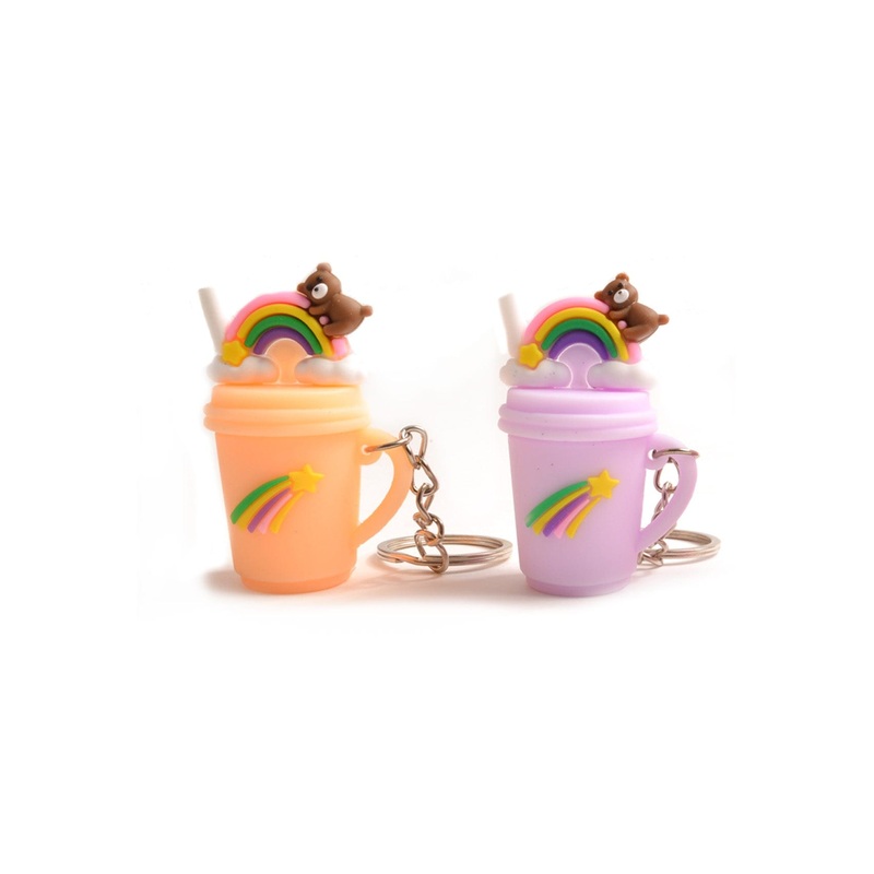Bear Soft Drink Keychain Orange