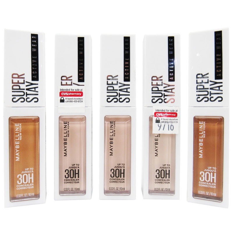 Maybelline Superstay Active Wear Liquid Concealer Assorted – Liquidation 6 Units (MSSAWLC)