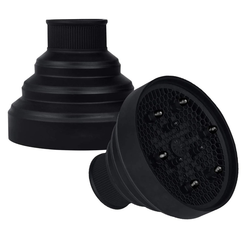 Hush Collapsible Hair Dryer Diffuser 5.5″ – Black