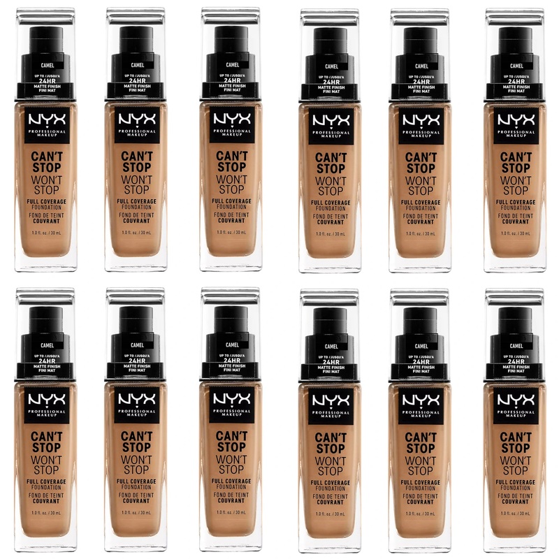 NYX Can’T Stop Won’T Stop Full Coverage Foundation Camel – Wholesale 12 Units (K2916103)