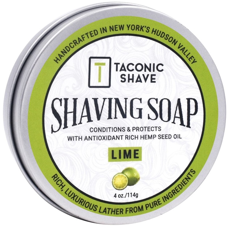 Lime Shaving Soap – by Taconic Shave (4oz)