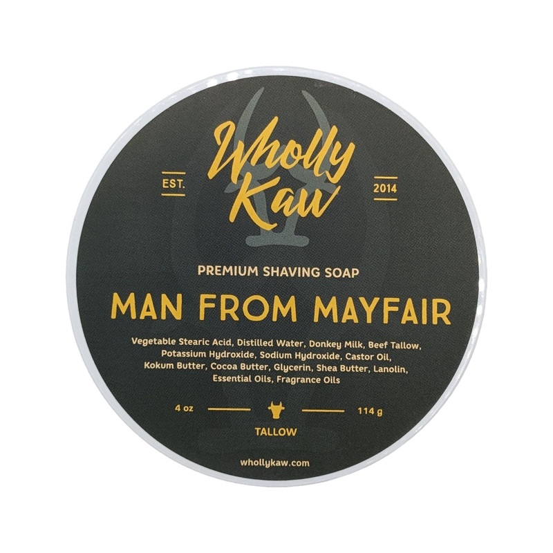 Man From Mayfair (Tallow) Shaving Soap – by Wholly Kaw (Pre-Owned)