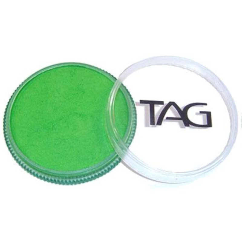 TAG Green Face Paints – Pearl Lime (1.13 oz/32 gm)