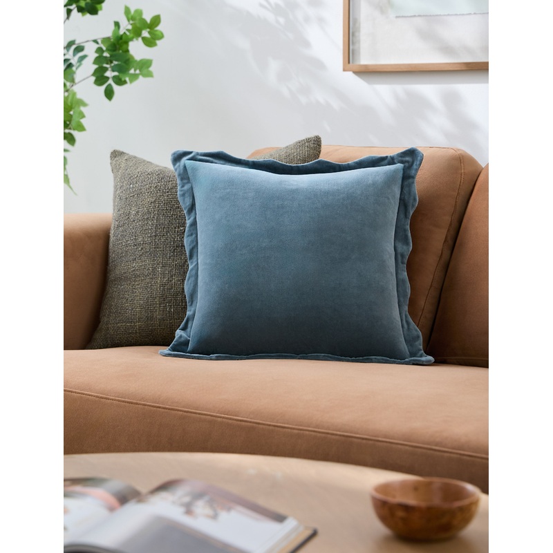 Cora Pillow Dark Blue 18″ x 18″ Down