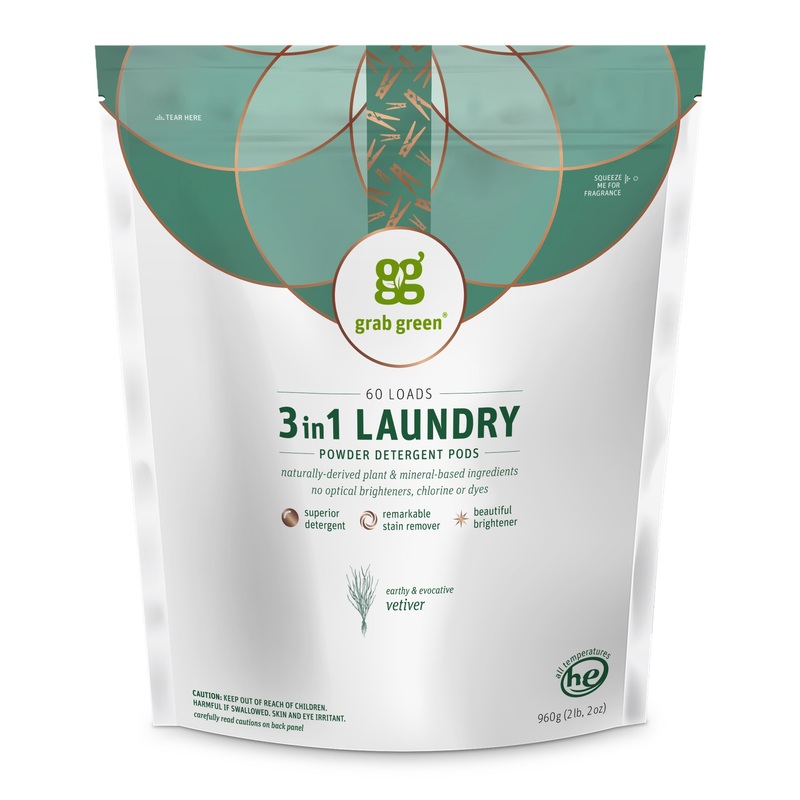 3 in 1 Laundry Detergent Pods – Vetiver 24 count