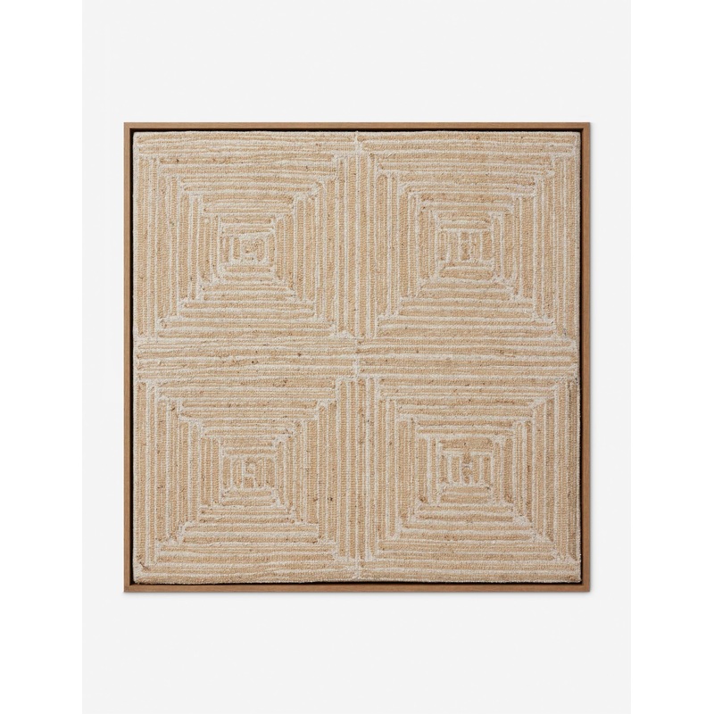 Cuarto Textile Wall Art Natural 37″ x 37″