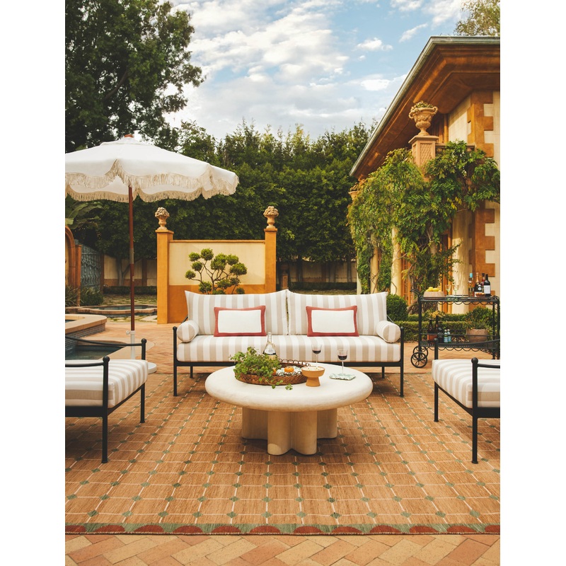 Crawford Indoor / Outdoor Rug Green 3′ x 5′