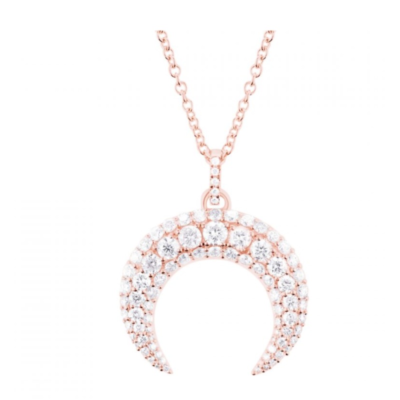 Crescent Necklace Rose gold