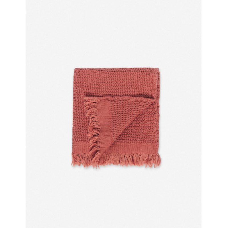Ella Waffle Hand Towel by House No. 23 Brick 18″ x 35″