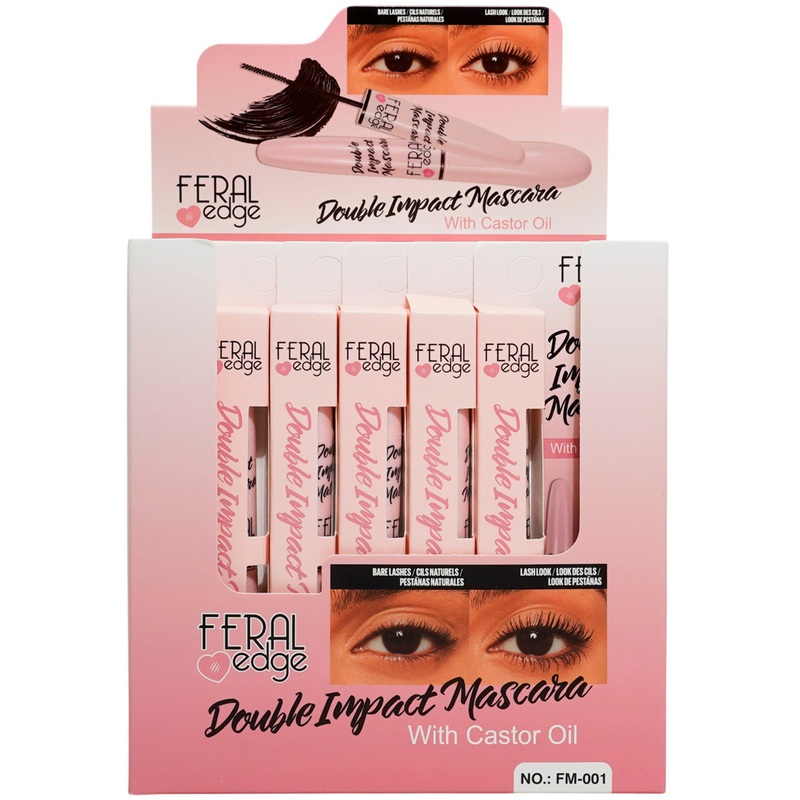 Feral Edge Double Impact Mascara With Castor Oil – Wholesale Display 24 Units (FM-001)
