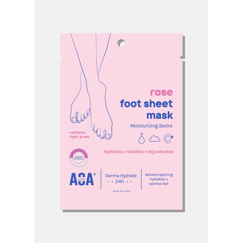 AOA Skin Rose Foot Sheet Mask