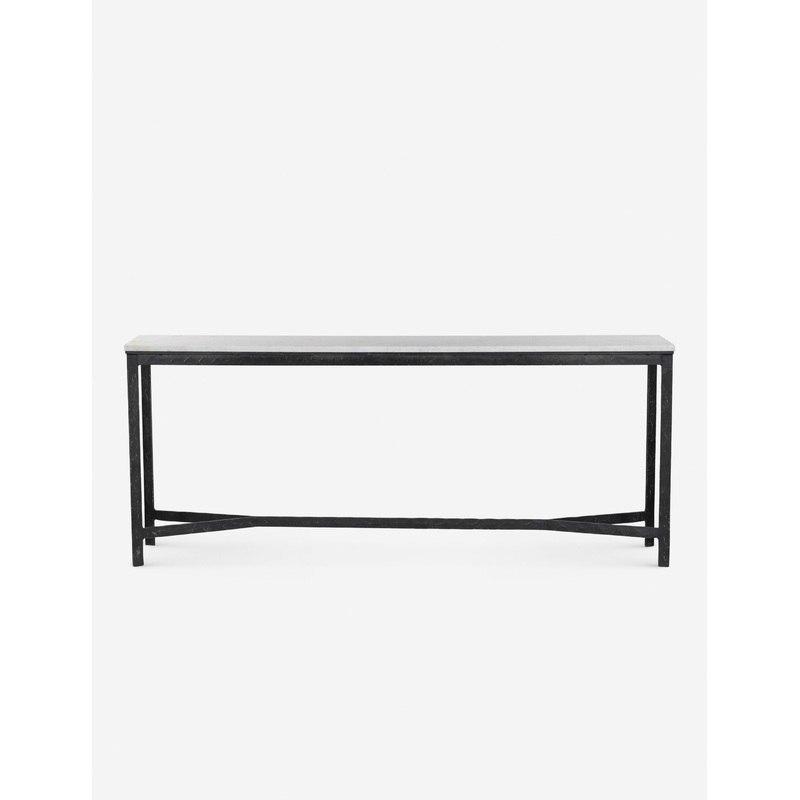 Cestero Console Table White Marble