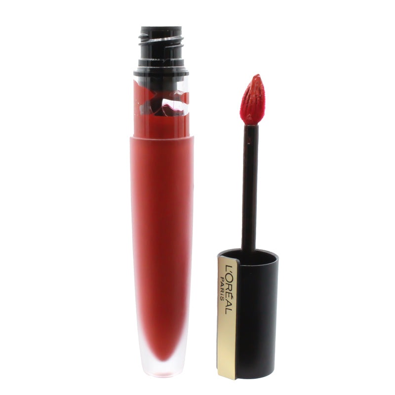 L’Oreal Rouge Signature Matte Liquid Lipstick 115 I Am Worth It Red