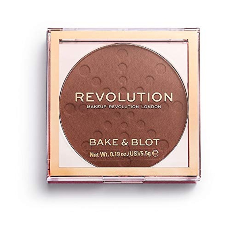 Makeup Revolution Bake & Blot Setting Powder – Deep Dark