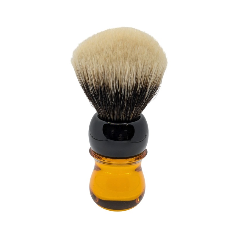 Black/Amber Handle with Odin Beard 22mm Badger Knot – (Used)
