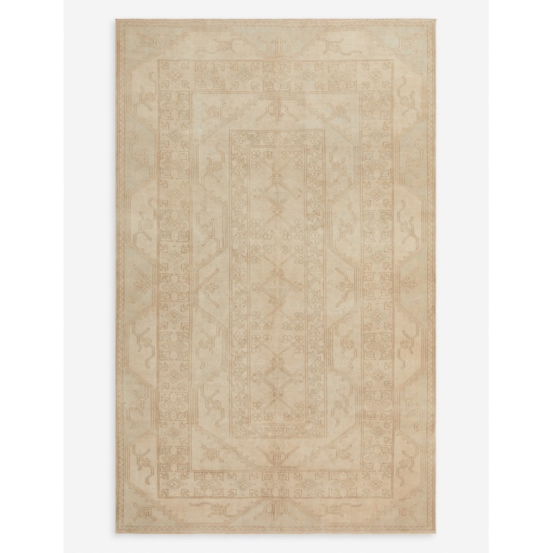 Vintage Turkish Hand-Knotted Wool Rug No. 298, 6’2″ x 10′