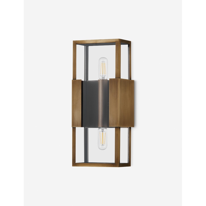 Ambre Outdoor Sconce Antique Brass Small