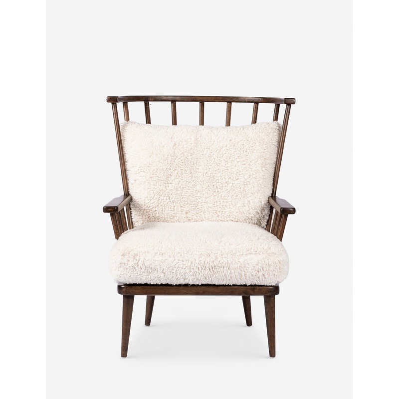 Savannah Accent Chair Natural Faux Shearling