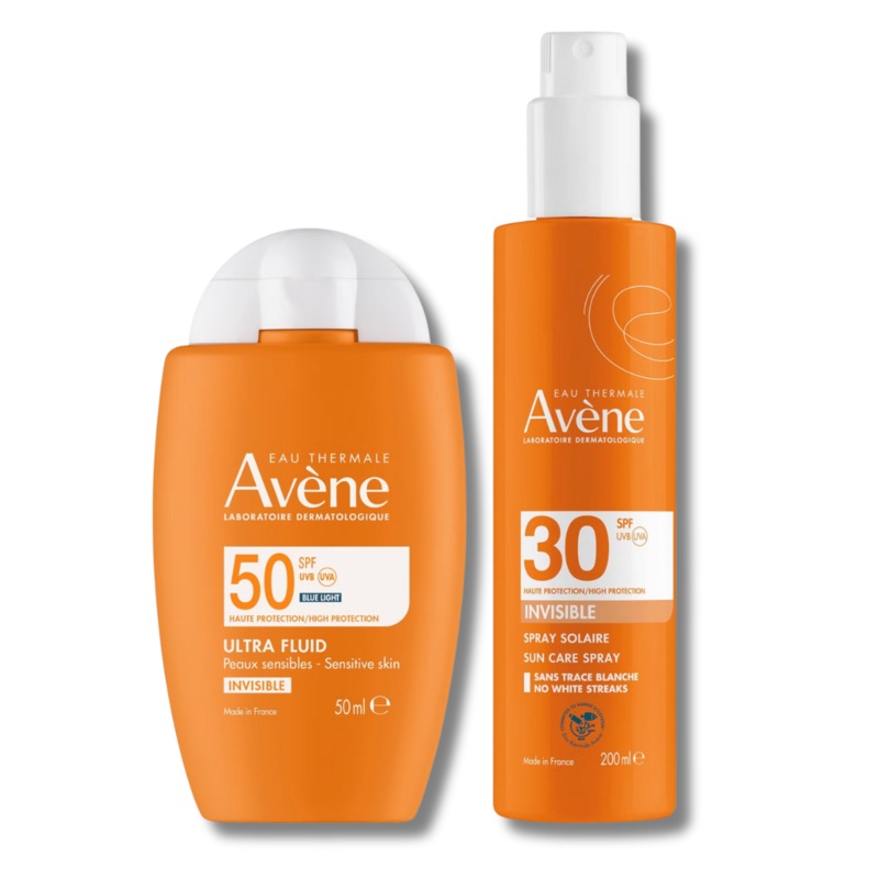Avne Fluid Invisible and Sun Cream Bundle