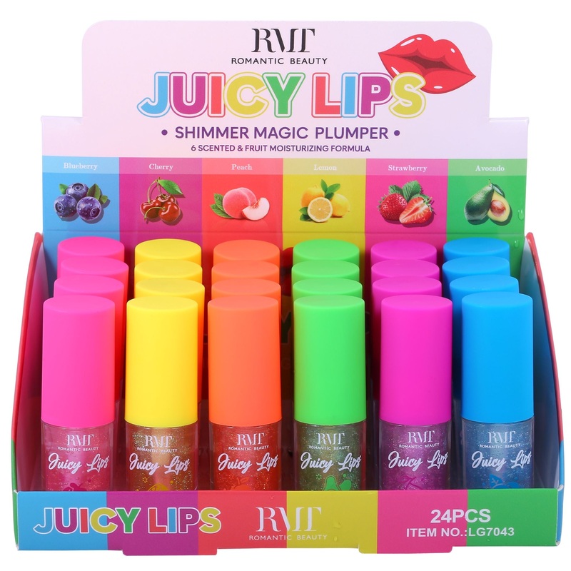 Romantic Beauty Juicy Lips Shimmer Magic Lip Plumper – Wholesale Display 24 Units (LG7043)