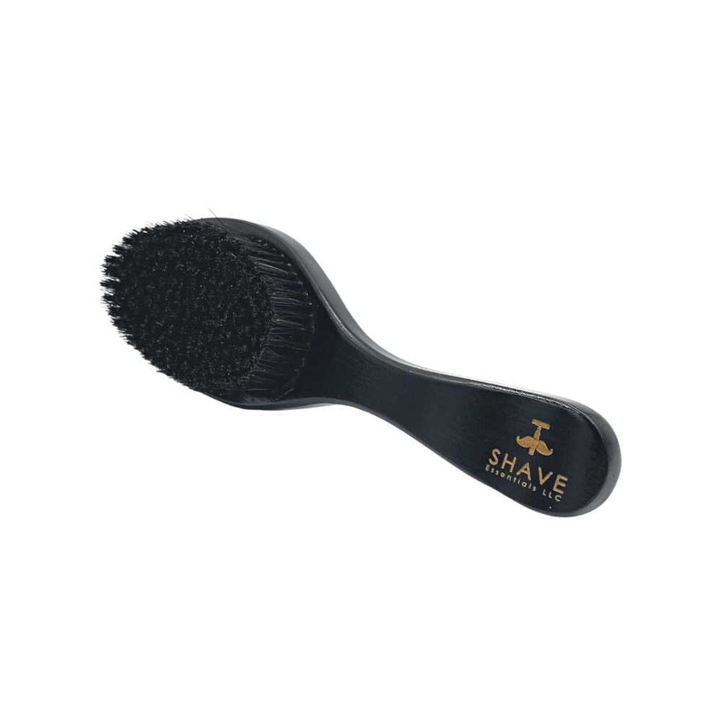 Boar Bristle Hair Brush with Handle Red