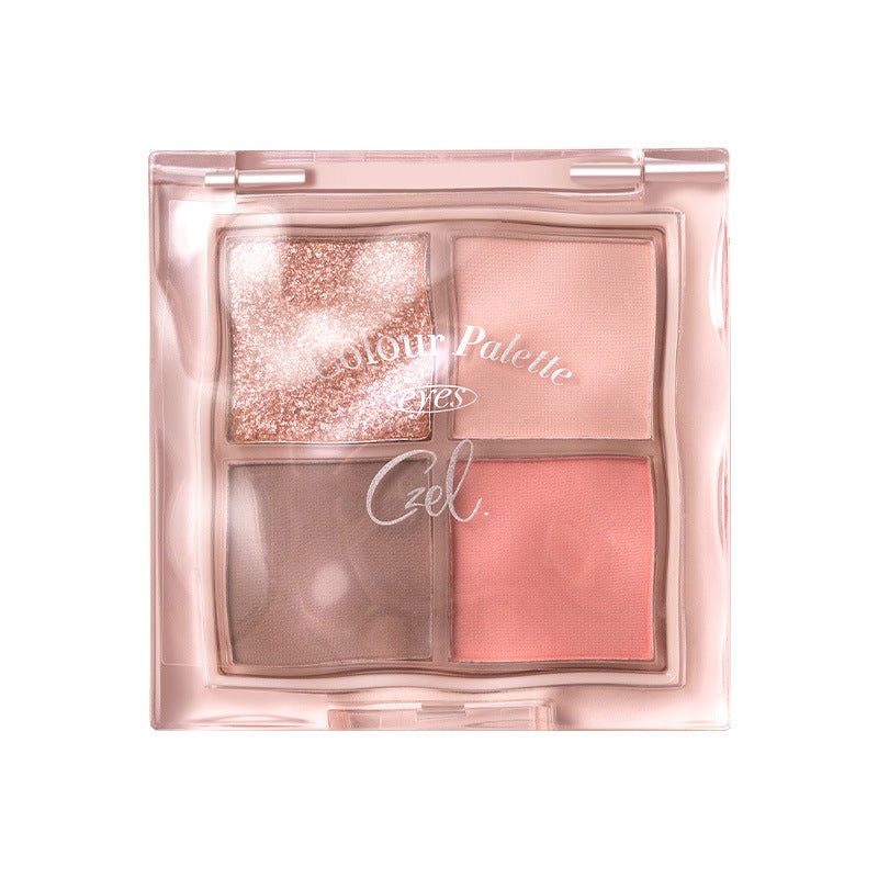 CZEL Pink Mist 4-Color Eyeshadow Palette 2.5g  01 Pink Lychee Ballet