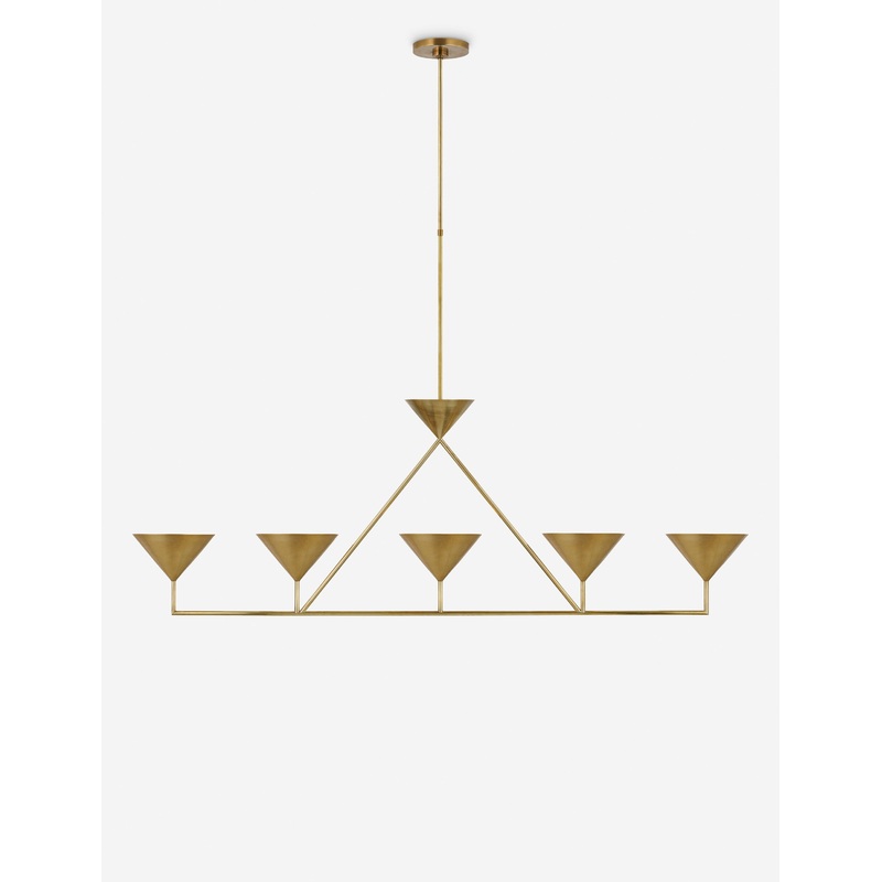 Thierry Linear Chandelier Bronze 60.25″W