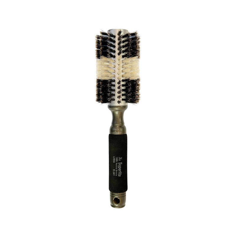 Elegant #981 X5 Superlite Round Ceramic + Ionic Boar Hair Brush – Medium (2.5″)