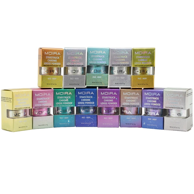 Moira Beauty Starstruck Chrome Loose Powder Assorted – Wholesale 12 Units (SCLP-ASS)