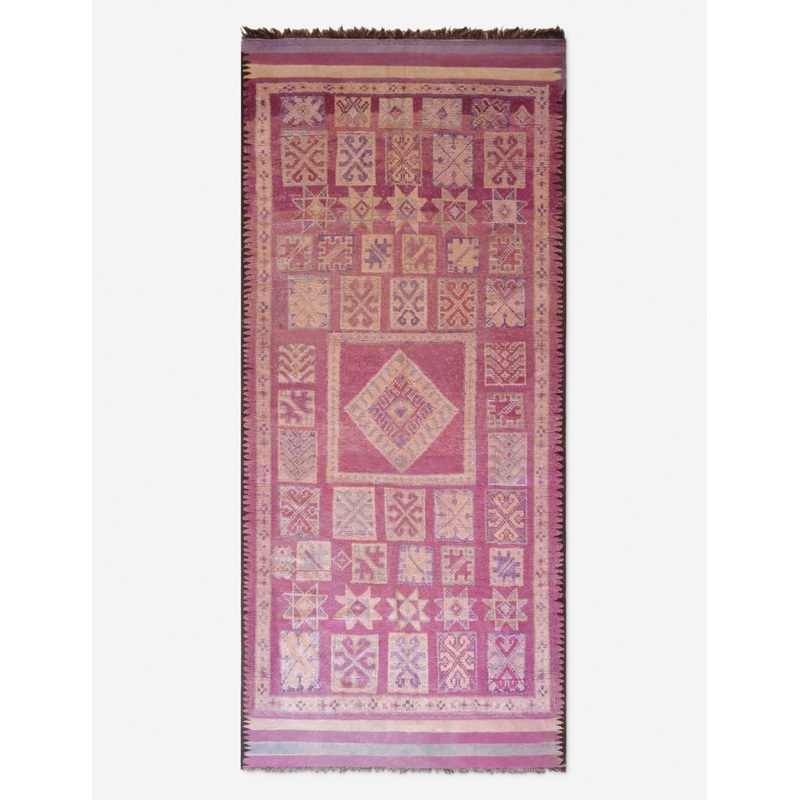 Vintage Moroccan Hand-Knotted Wool Rug No. 62, 5’4″ x 11’9″