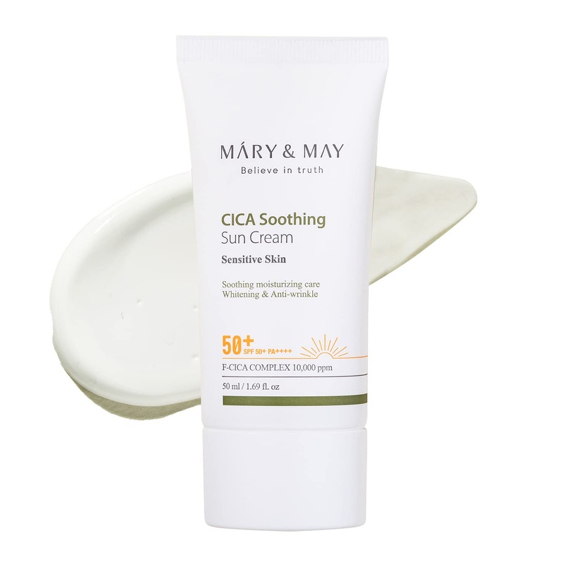 Mary&May Vegan Cica Soothing Sun Cream SPF50+ PA++++ 1.69 fl.oz / 50ml