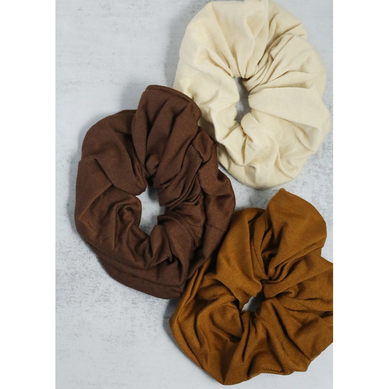 Soft Scrunchie – Brown Dark Brown