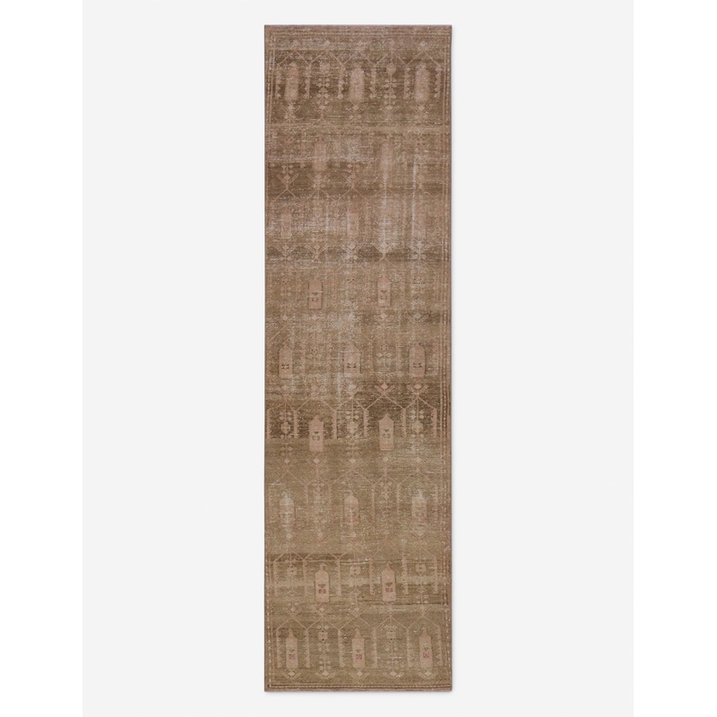 Vintage Turkish Hand-Knotted Wool Runner Rug No. 263, 2’8″ x 9’3″