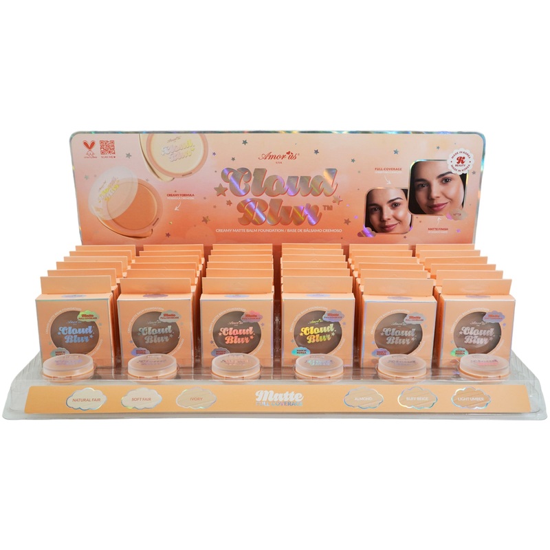 Amor Us Cloud Blur Creamy Matte Balm Foundation – Wholesale Display 36 Units (CO-CBFD)