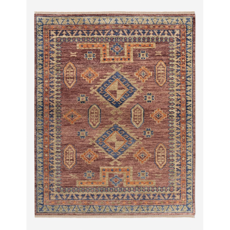Cornado Hand-Knotted Wool Rug Red 9′ x 12′