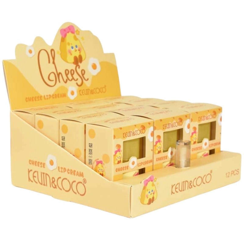 Kevin & Coco Cheese Lip Cream – Wholesale Display 12 Units (KC248230)