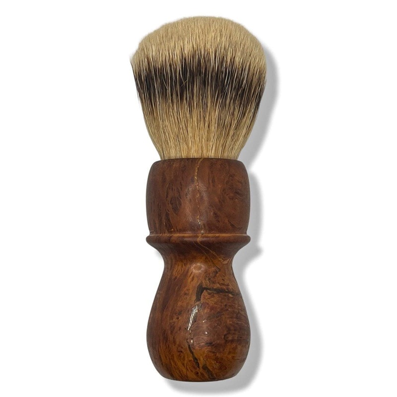 Wooden Badger Shaving Brush (24mm Bulb) – by Elite Razor (Pre-Owned)