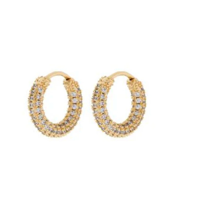PAVE AMALFI HUGGIES Gold