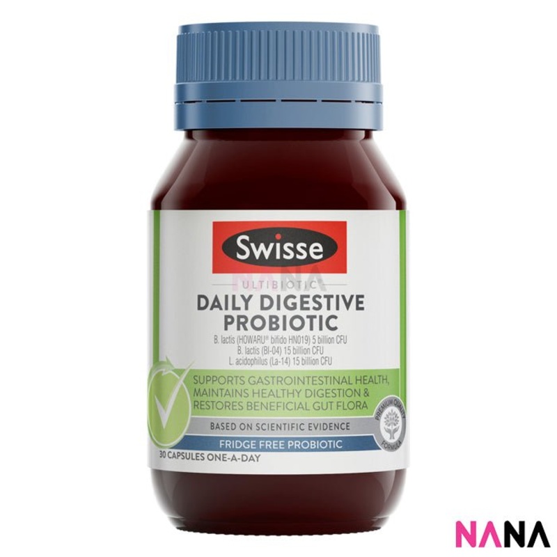 Swisse Ultibiotic Daily Digestive Probiotic 30 Capsules