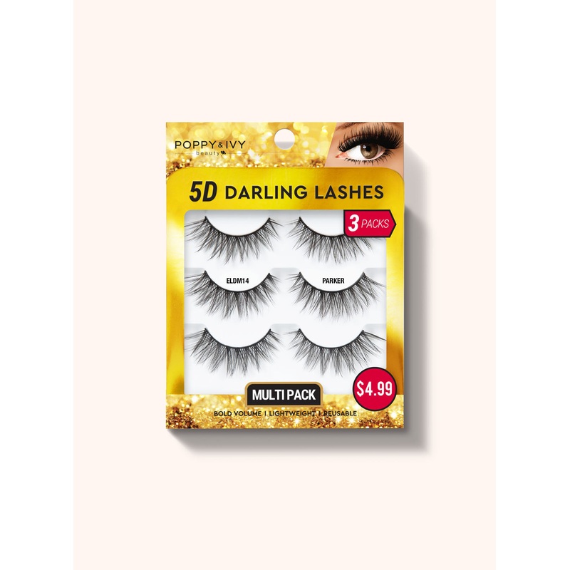5D Darling Lashes – 3 Pairs ELDM01 MYA
