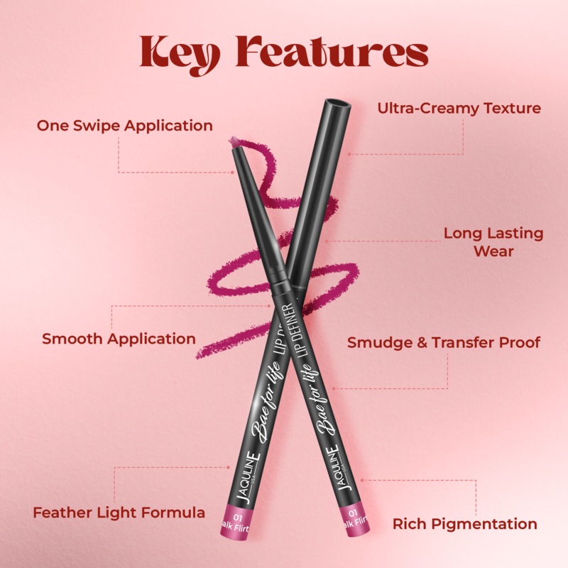 Jaquline USA Bae For Life Lip Definer 0.3g Talk Flirty 01