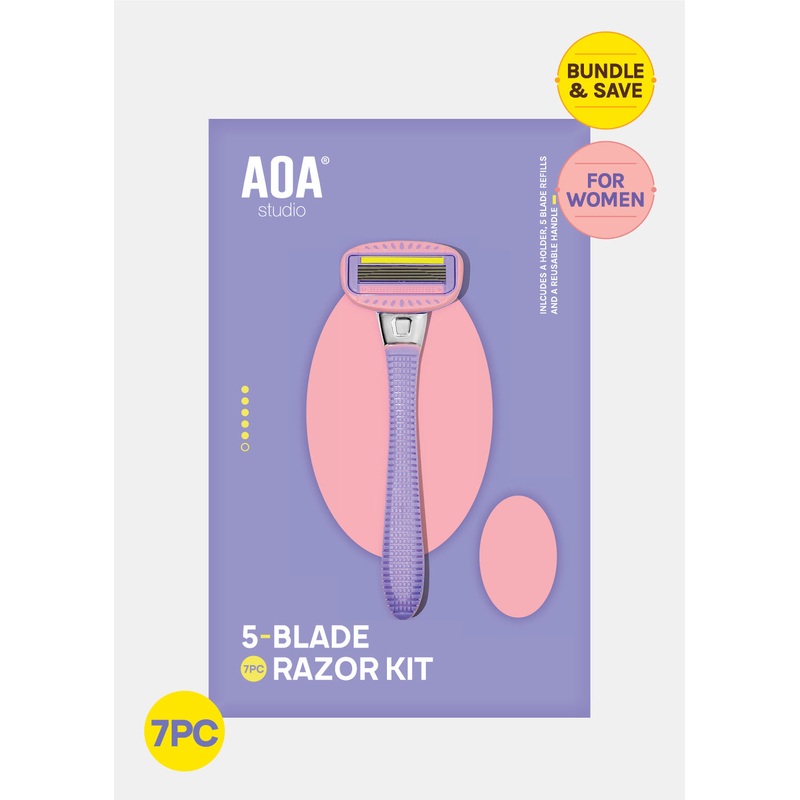 AOA Women’s 5-Blade Razor Starter Kit