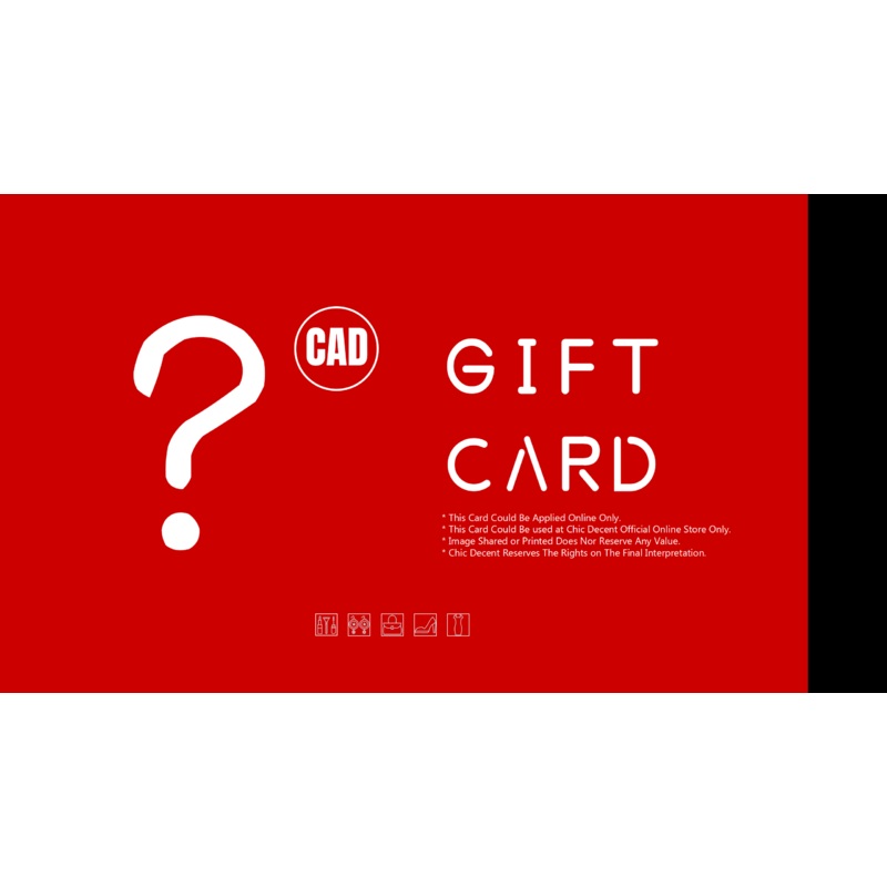 Chic Decent Gift Card in CAD CAD10.00