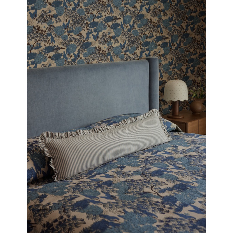 Isla Long Lumbar Pillow by Sarah Sherman Samuel Dark Olive Long Lumbar