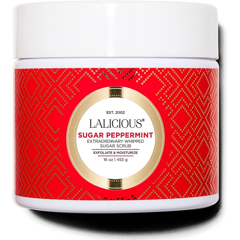 Sugar Peppermint Sugar Scrub – LaLicious Extraordinary Whipped Sugar Scrub Exfoliant & Moisturizer 16 Oz