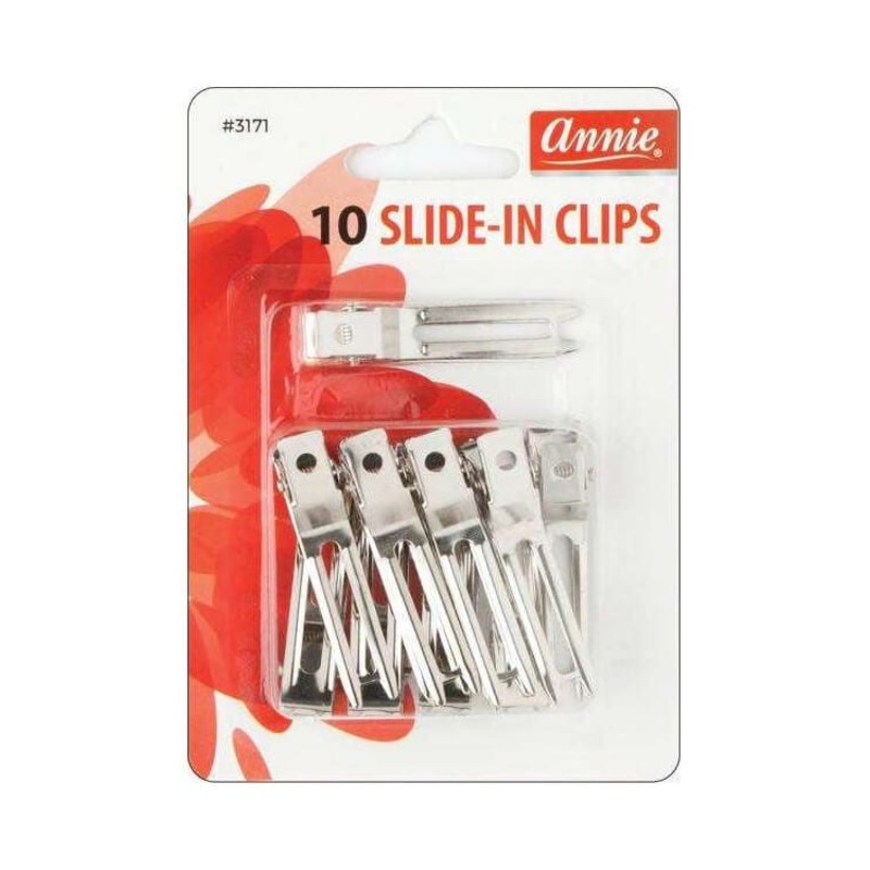 Annie #3171 Metal Slide-In Clips 10 ct