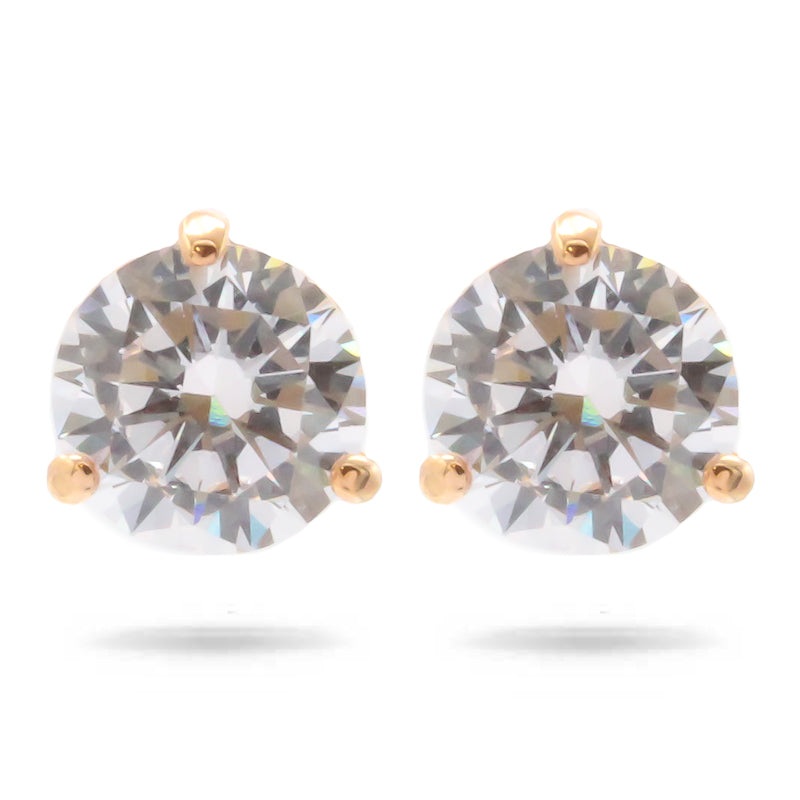 Swarovski Solitaire Rose Gold Earrings