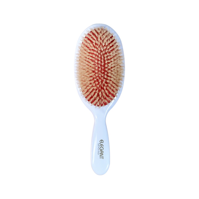 Elegant #998 PREMIUM Classic Cushion Soft Boar Bristles Oval Hair Brush – Large (9.25″) | Fine to Normal Hair
