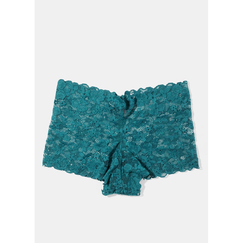 Green Lace Boyshorts S